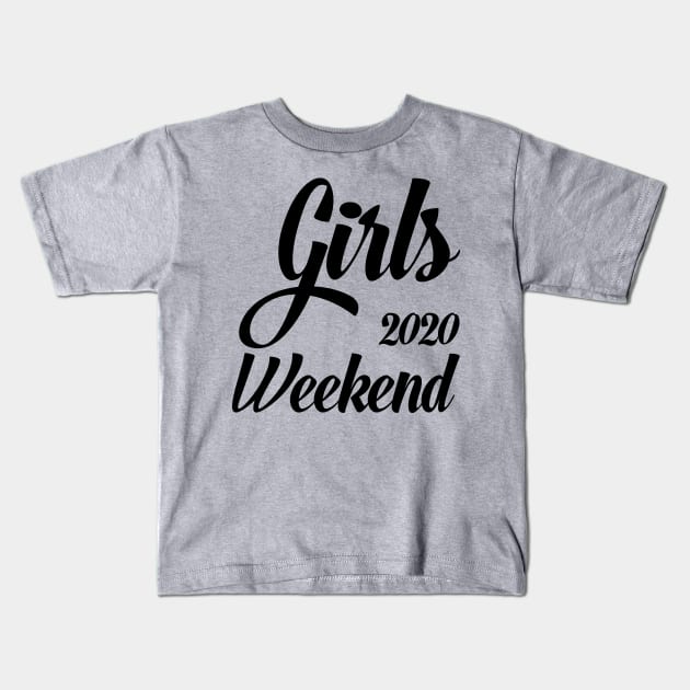 Girls Trip Cute Girls Weekend 2020 Mask Girls Trip 2020 Mask girls weekend trips Kids T-Shirt by Gaming champion